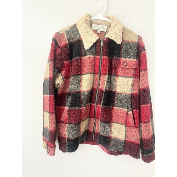 Tasha Polizzi Southwestern Aztec Sherpa Jacket Coat Size Medium Blanket Coat - Picture 1 of 11